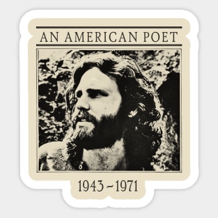 An American Poet Sticker